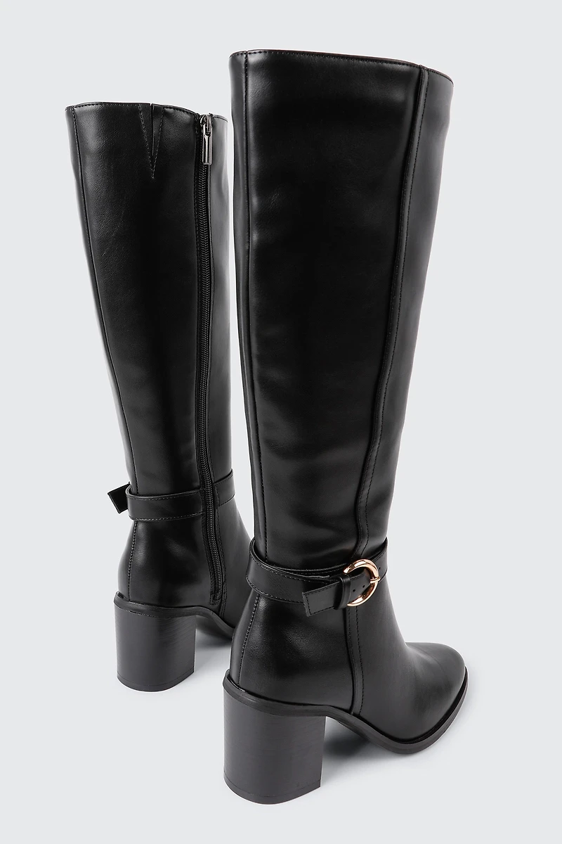 Pointed Toe Knee High Boots
