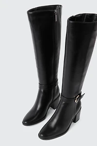 Pointed Toe Knee High Boots