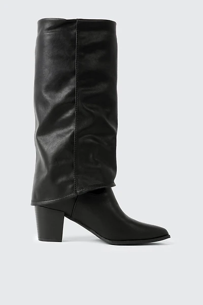 Pointed Toe Gaiter Boots