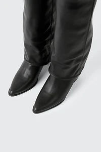 Pointed Toe Gaiter Boots