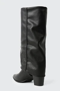 Pointed Toe Gaiter Boots
