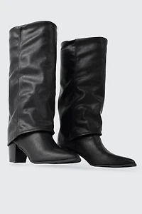 Pointed Toe Gaiter Boots