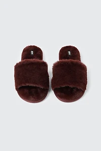 Faux Fur Slippers