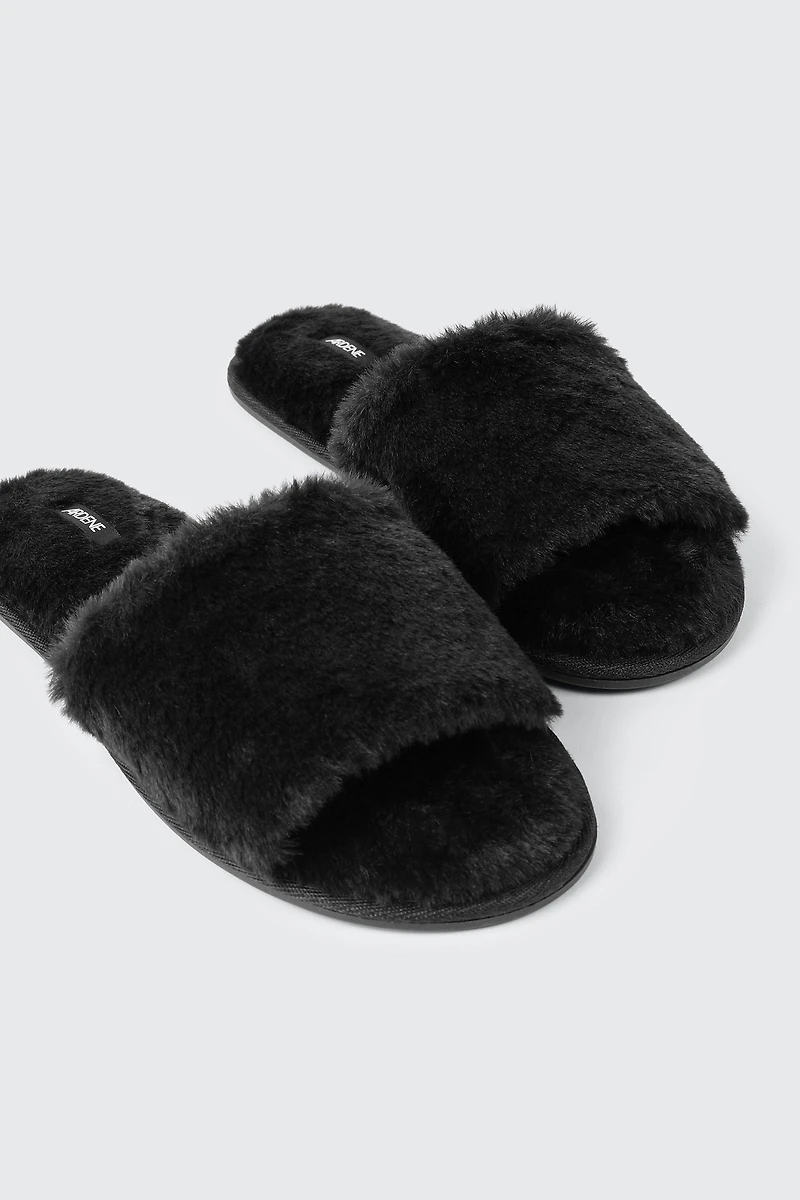 Faux Fur Slippers