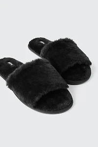 Faux Fur Slippers