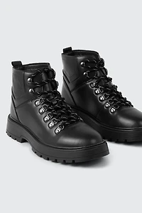 Warm Lined Lace Up Boots