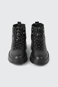 Warm Lined Lace Up Boots