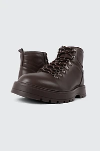 Bottes à lacets doublées