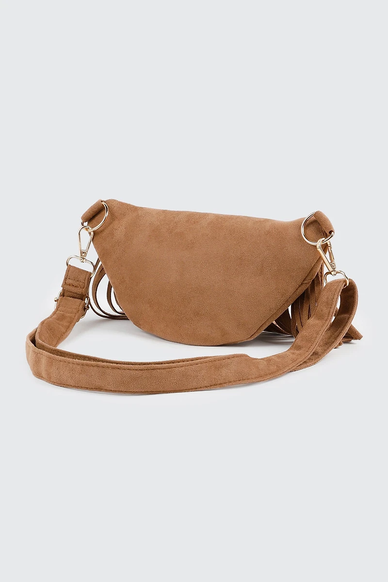 Sac banane en faux suède