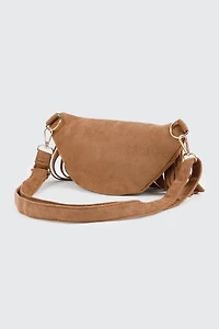 Sac banane en faux suède