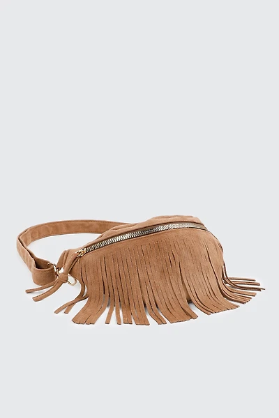 Sac banane en faux suède