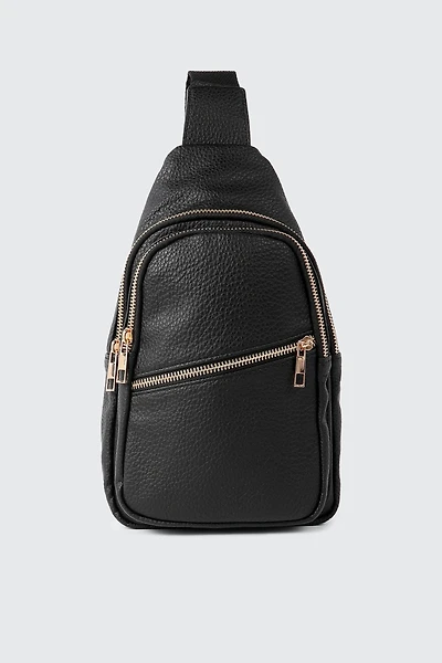 Sac bandoulière texturé