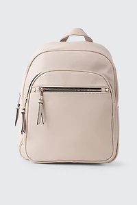 Sac à dos en faux cuir textur