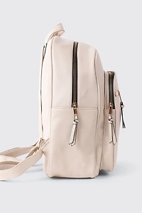 Sac à dos en faux cuir textur
