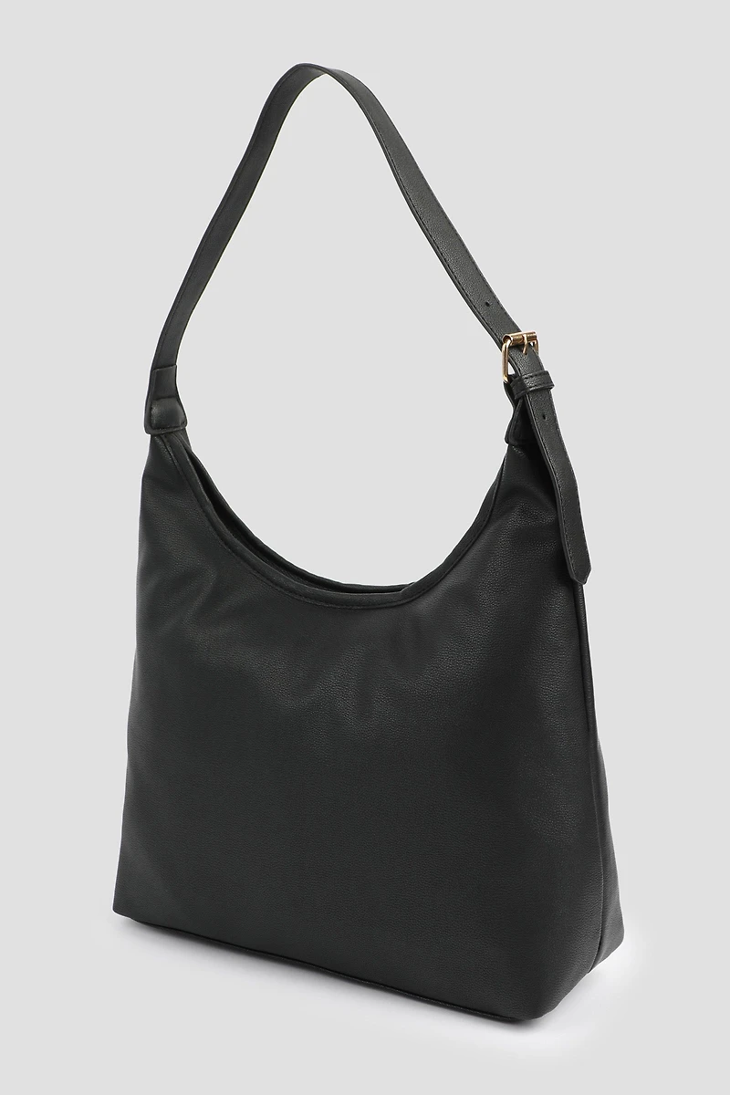 Pebbled Faux Leather Tote