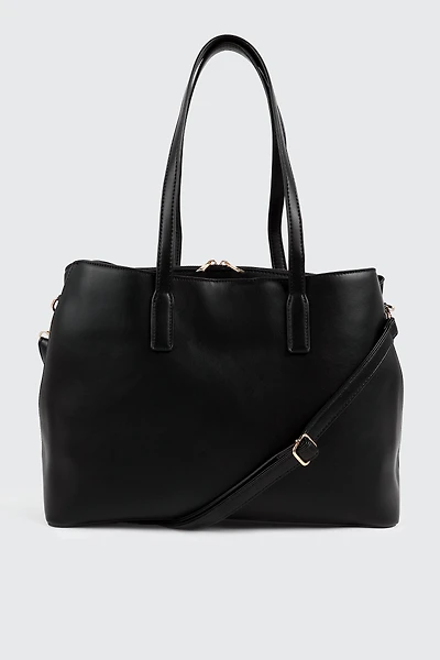 Faux Leather Tote Bag