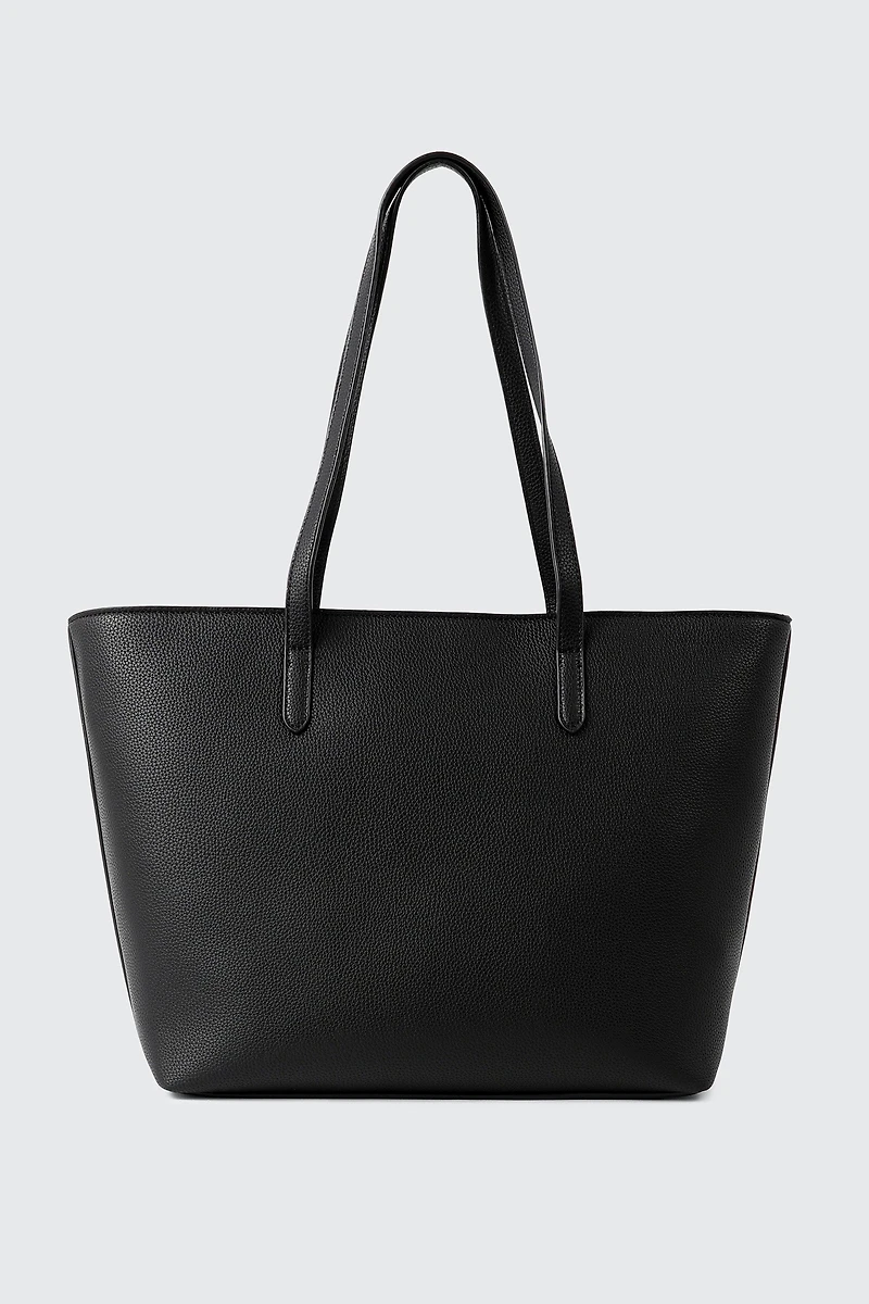 Fourre-tout en faux cuir textur