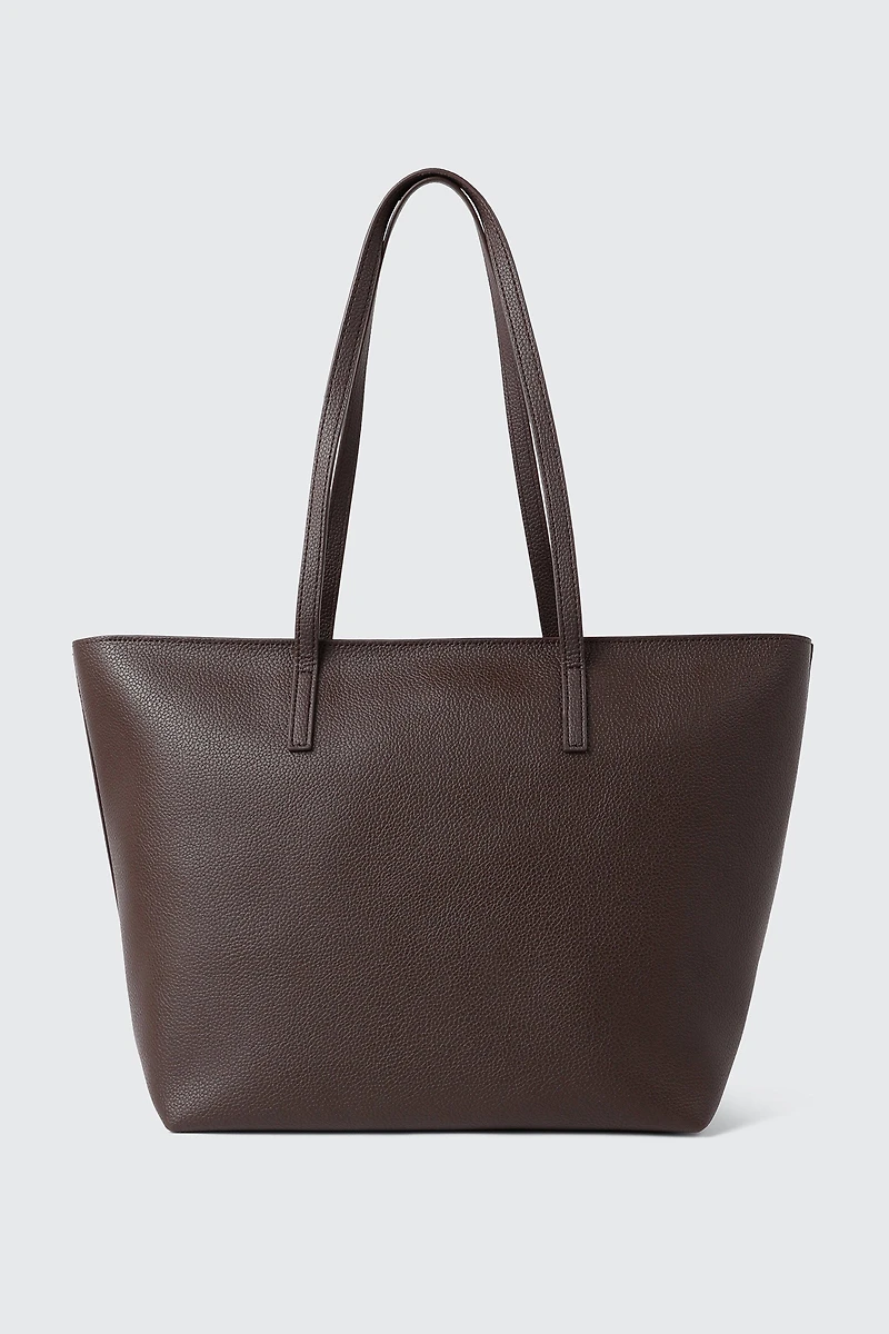 Sac fourre-tout texturé en faux cuir