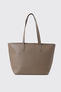 Faux Leather Pebbled Tote Bag