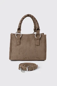Petit sac fourre-tout en faux suède