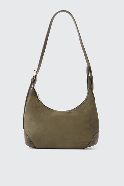 Sac d'épaule en faux suède