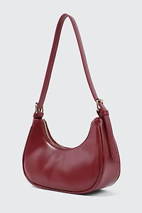 Faux Leather Shoulder Bag