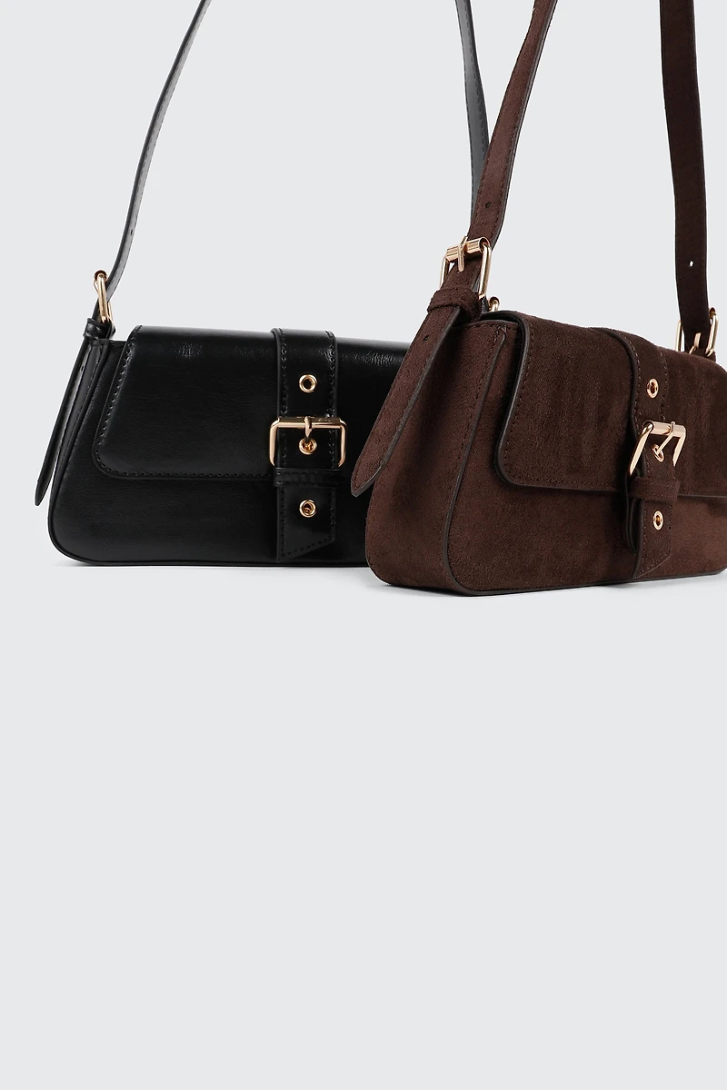 Sac d’épaule façon suède