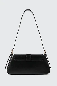 Faux Leather Shoulder Bag