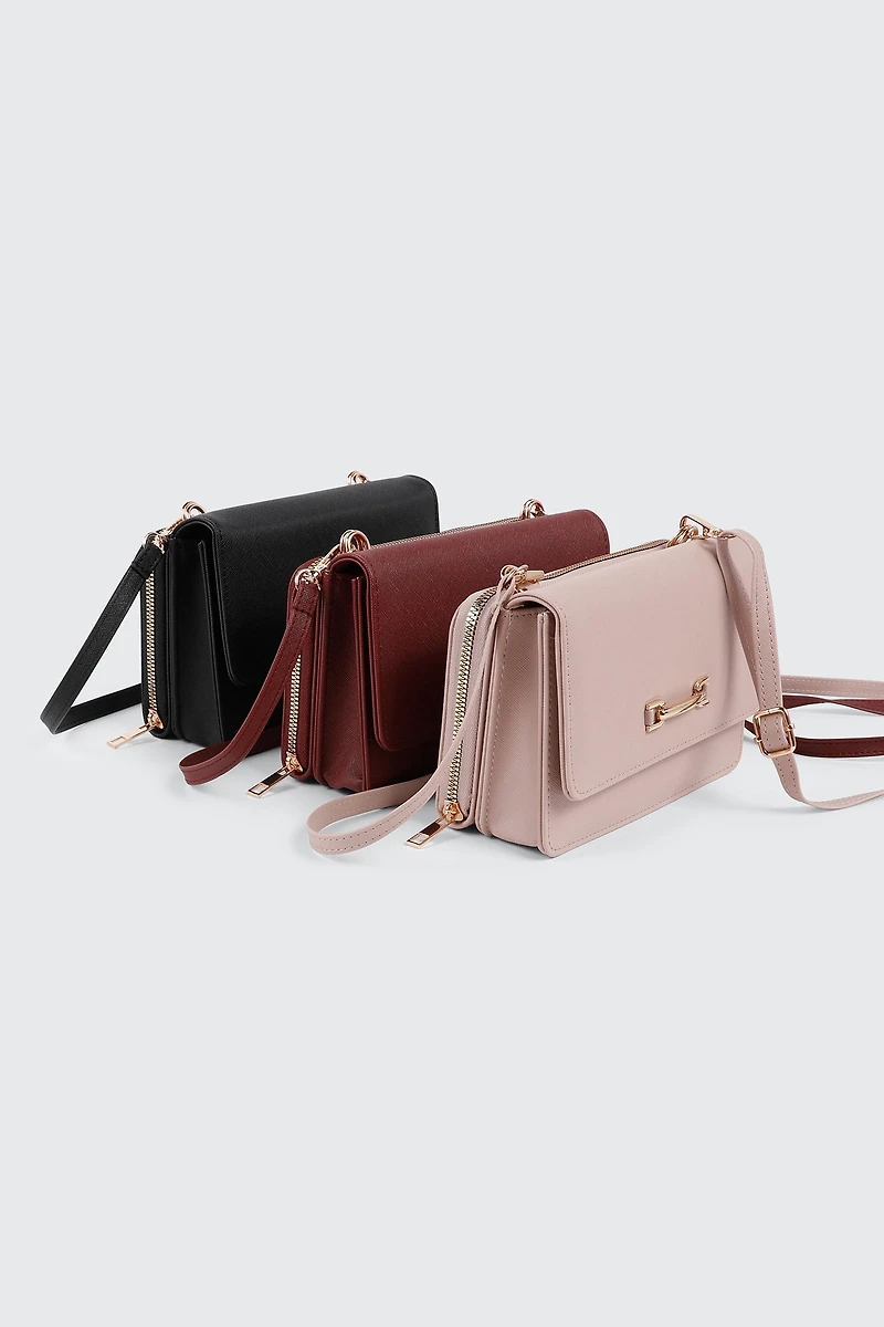 Textured Crossbody Bag