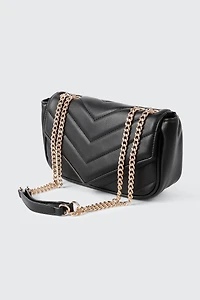 Smooth Faux Leather Crossbody Bag