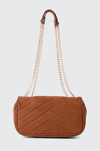 Sac bandoulière en faux suède