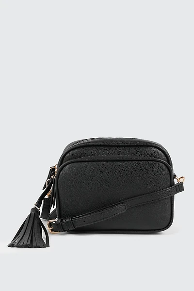 Sac bandoulière en faux cuir texturé