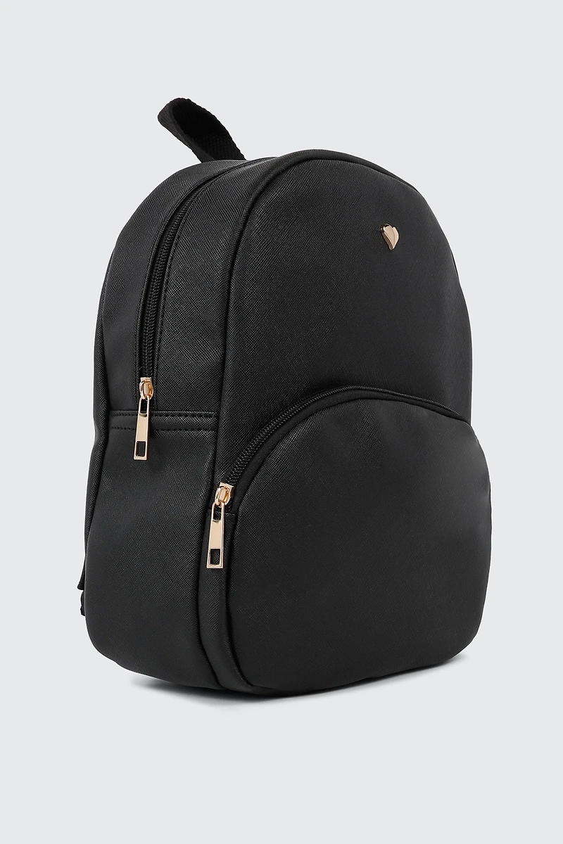 Sac à dos à détail de coeur