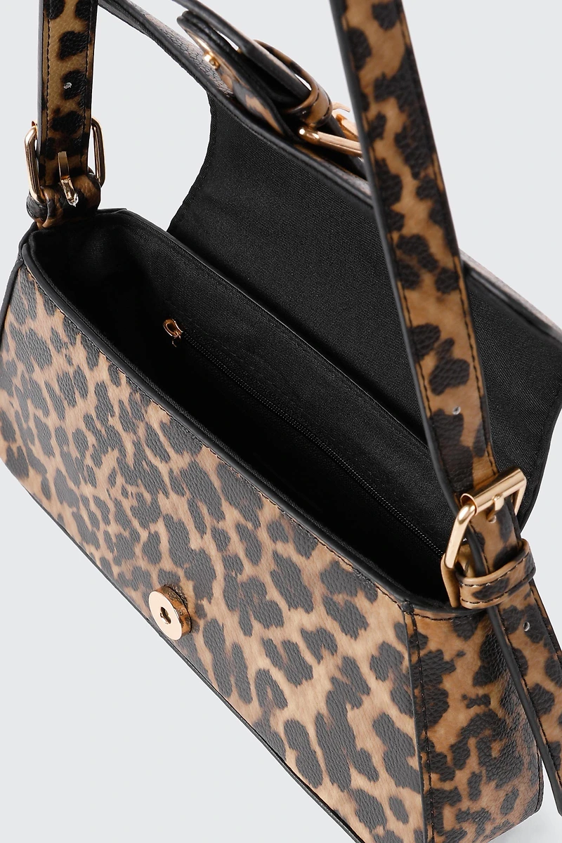 Leopard Print Shoulder Bag
