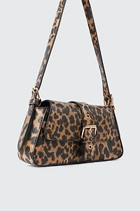 Sac à bandoulière à imprimé léopard