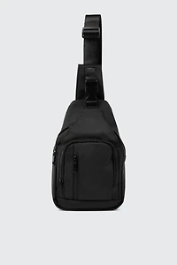Sac bandoulière à effet caoutchout