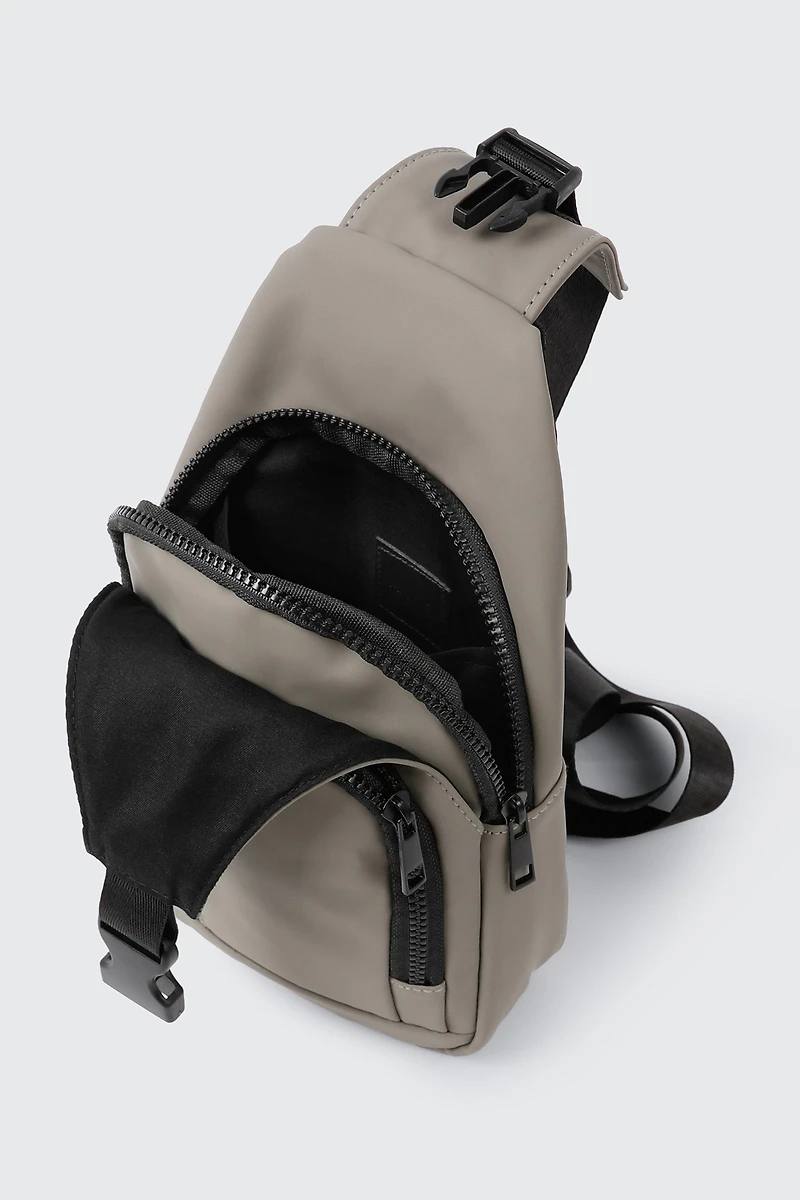 Rubberized Sling Backpack