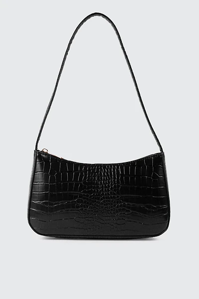 Croco Shoulder Bag