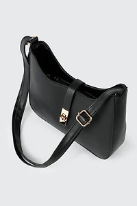Smooth Faux Leather Crossbody Bag