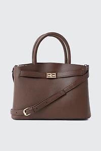 Structured Pebbled Tote Bag