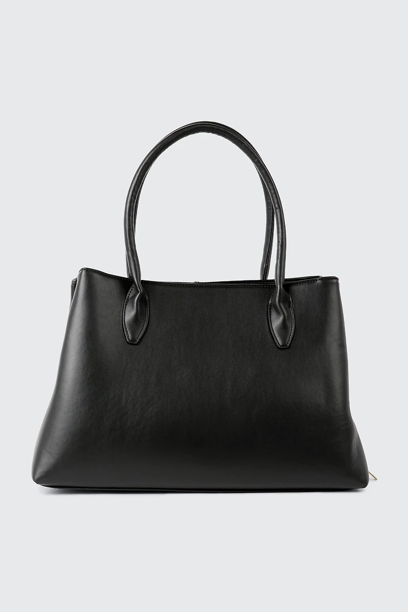 Faux Leather Tote Bag