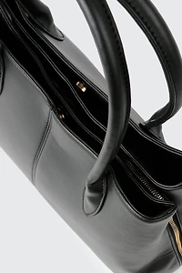 Faux Leather Tote Bag