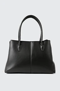 Faux Leather Tote Bag