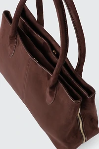 Sac fourre-tout en faux suede