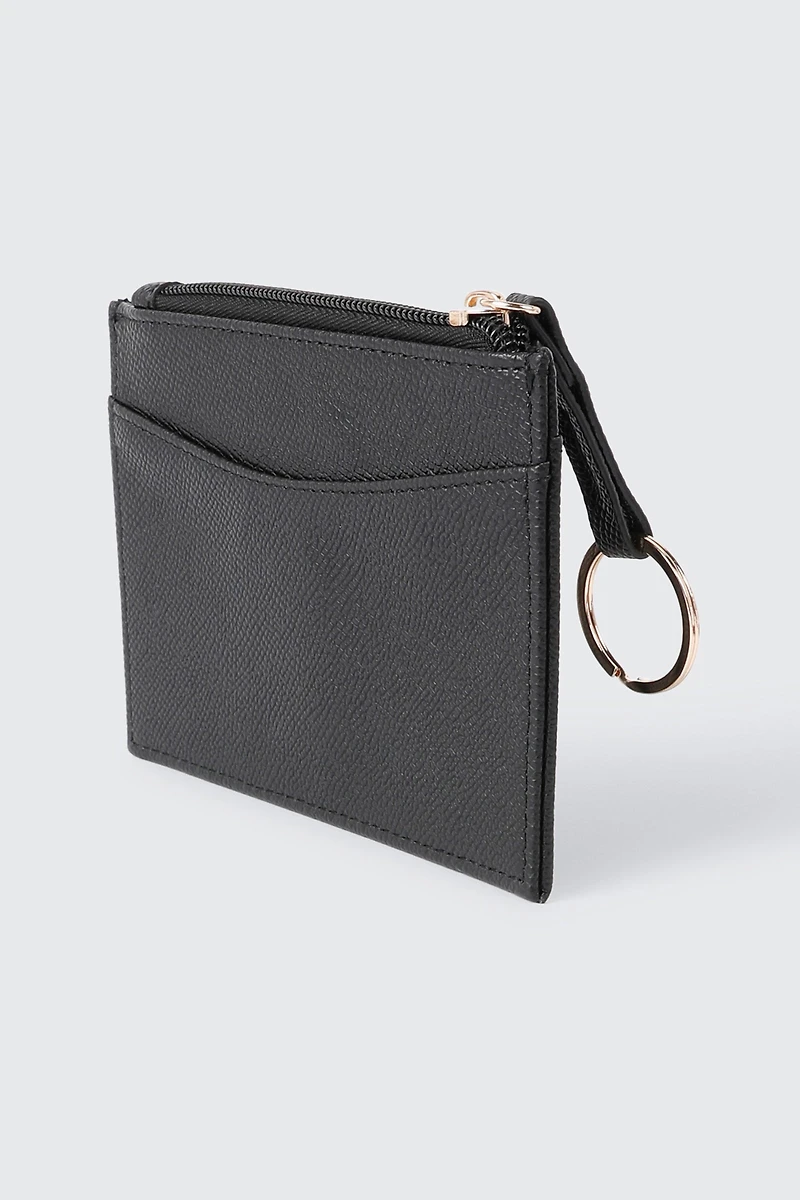Faux Leather Card Holder Wallet