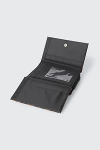 Leopard Print Snap Closure Wallet