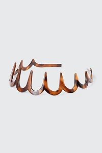 Tortoise Shell U Shaped Comb Headband