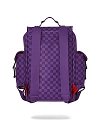 SPRAYGROUND: ALL SYSTEMS GO PURPLE SHARKS IN PARIS MONTE CARLO BACKPACK