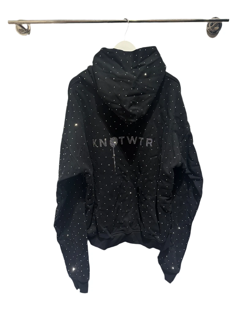 KNOTWTR RHINESTONE HOODIE: