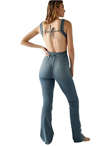 FREE PEOPLE: 2ND AVE CRVY DENIM JUMPSUIT